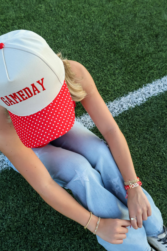 Gameday Polka Dot Trucker Hat