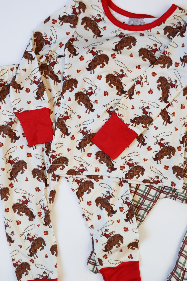 Bamboo Two Piece Set-Sleigh Bells & Saddles
