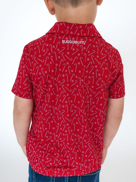 Tiny Candy Canes SS Performance Polo