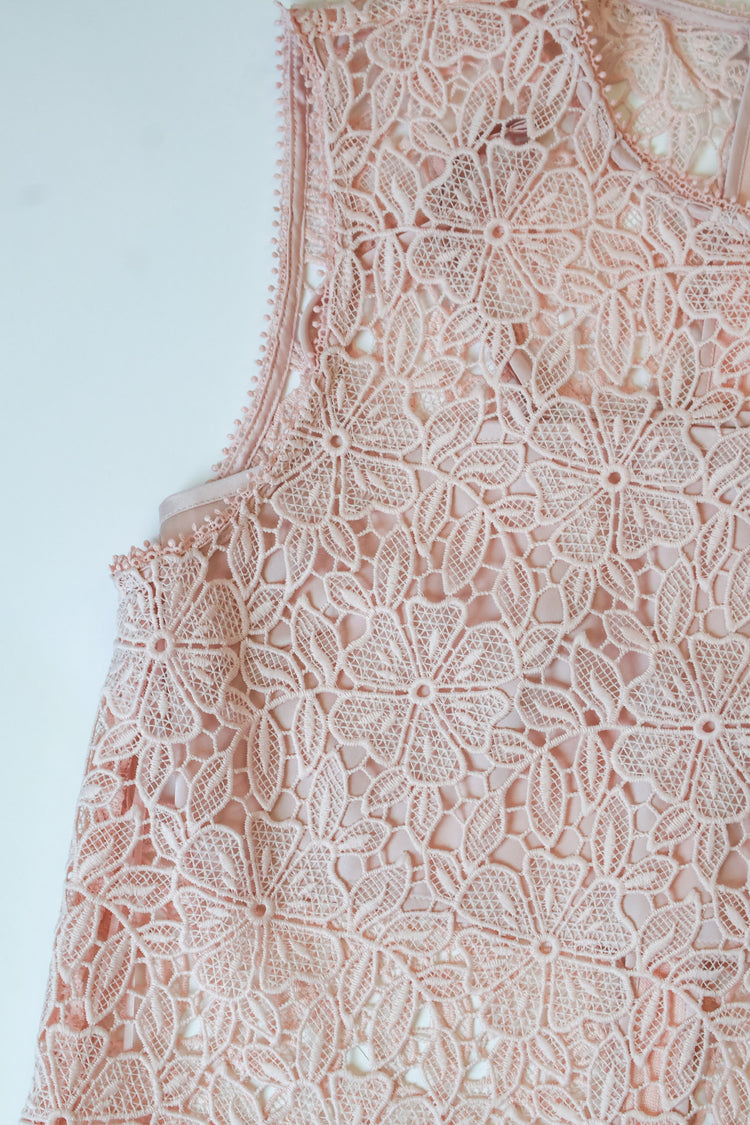 Zoey Lt. Pink Lace Top