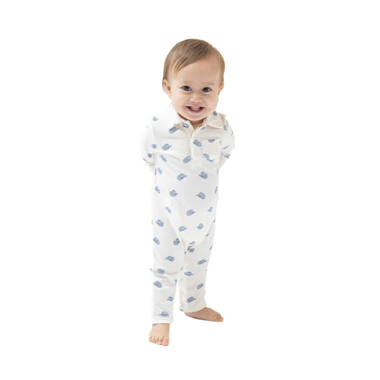 Petite Cowboy Hats Polo Romper