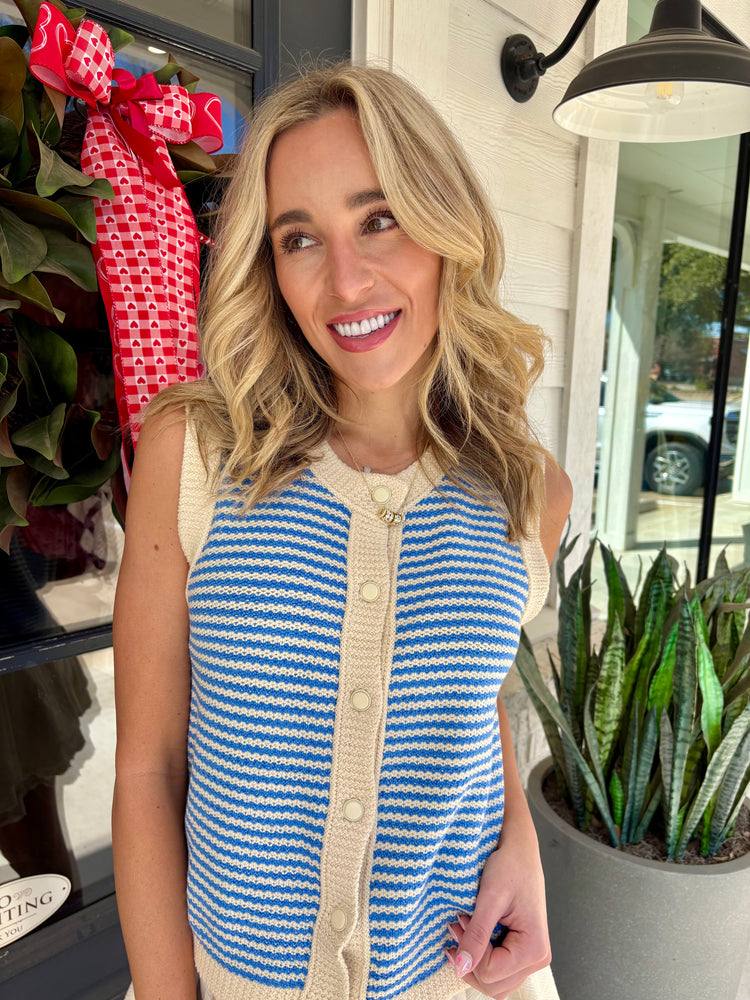 Right On Cue Sweater Vest