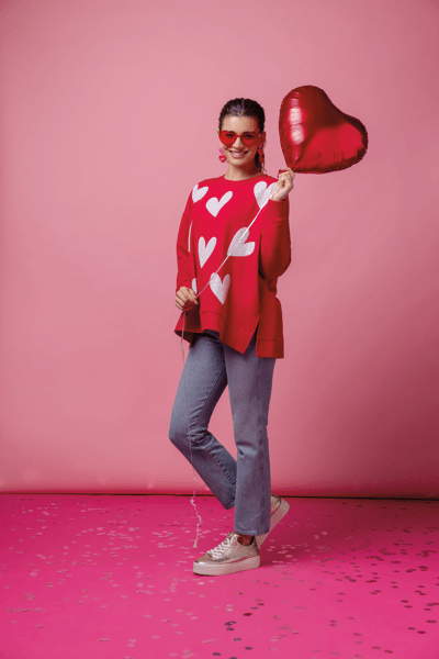 Valentine's Day Sparkle Sweatshirt