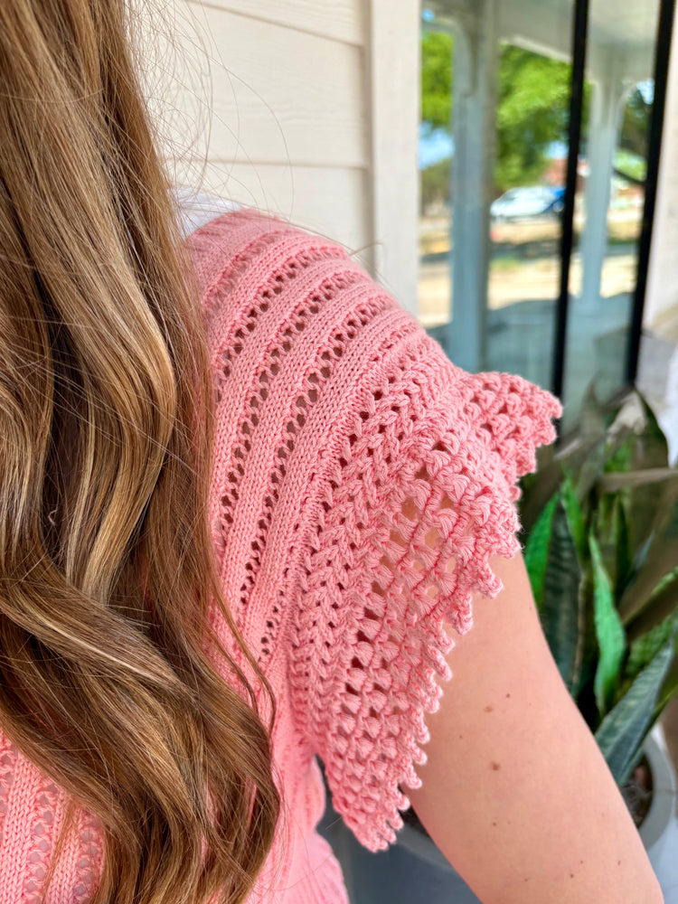 Nixie Peaches N Cream Crochet Top