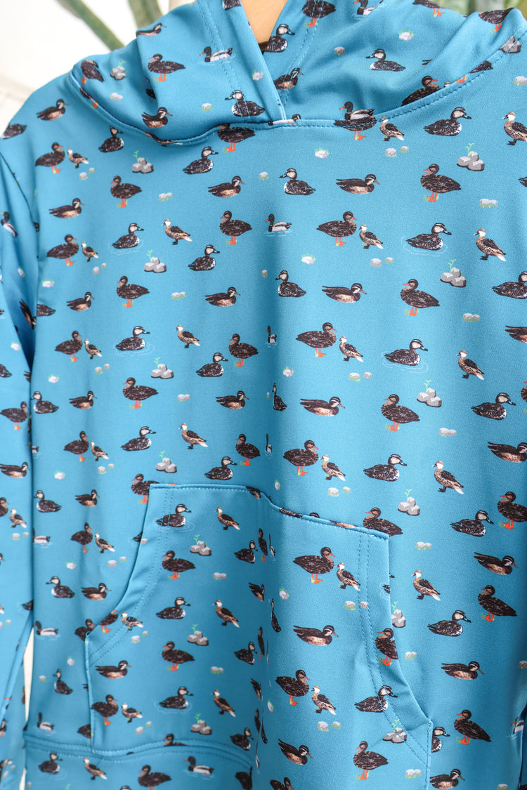 Ryder Tex Ducks Hooded Performance Top