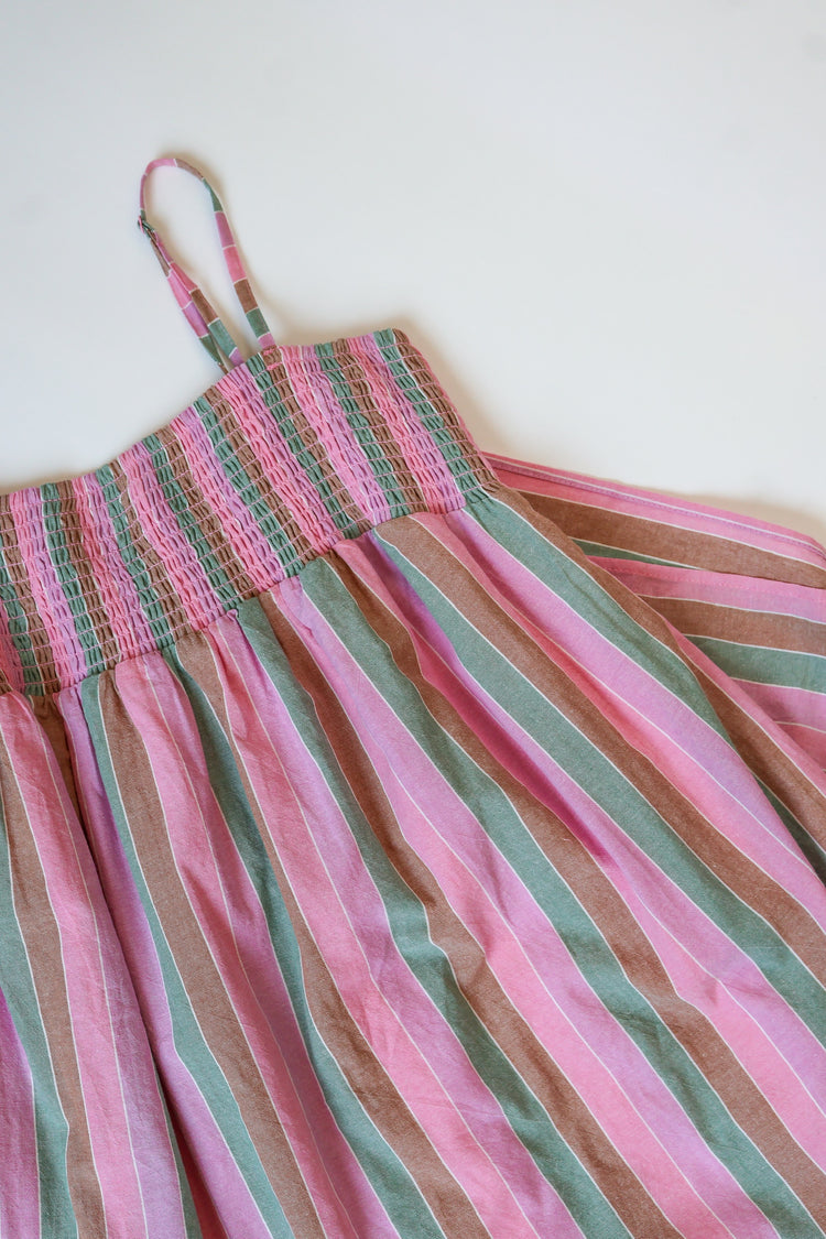 Taking a Trip Striped Midi Dress