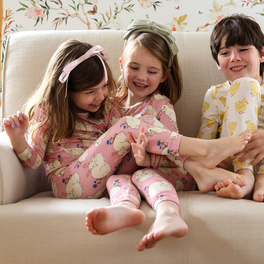 Pink Bunnies Bamboo PJ Set