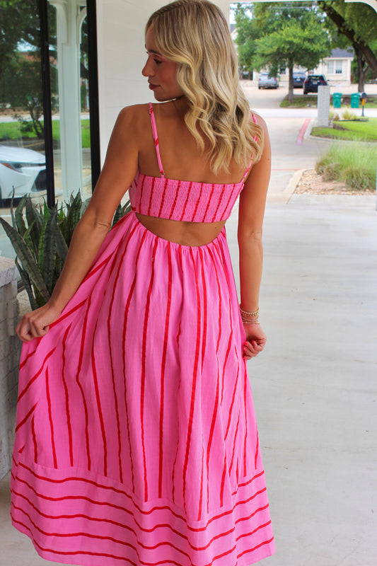 Summer Stunner Flare Midi Dress