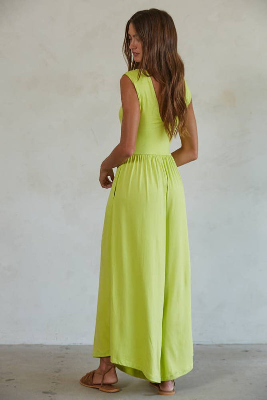 Key Lime Cutie Jumpsuit