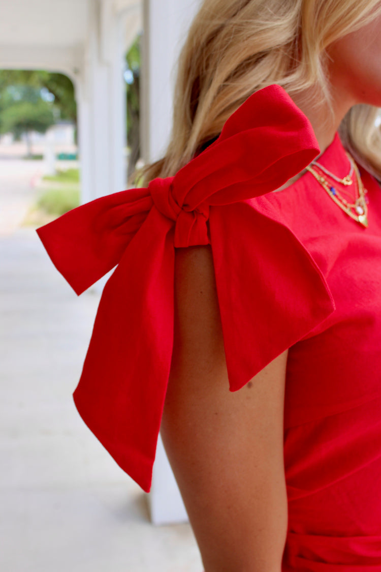 Kalia Asymmetrical Red Mini Dress