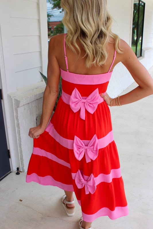 Feelin' The Summer Tiered Midi Dress