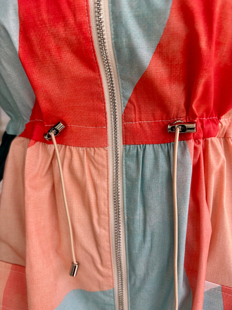 Pretty Prism Zip-Up Dress