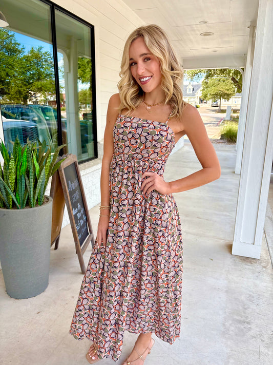 Autumn Pebble Maxi Dress