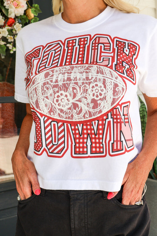 Lace Touch Down Boxy T-shirt