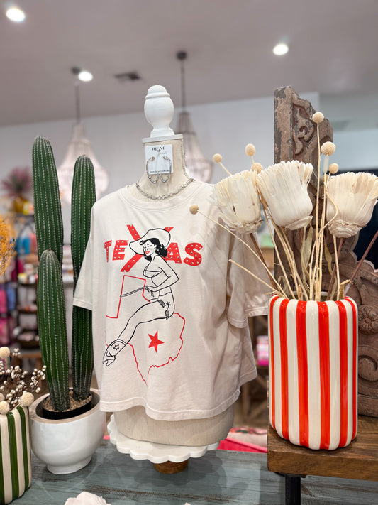 Texas Pinup Wide Boy Tee