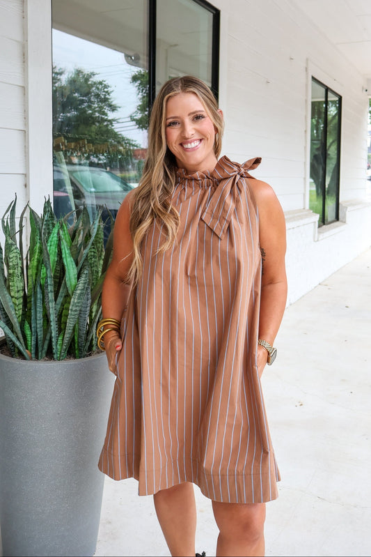 Get Going Striped Mini Dress