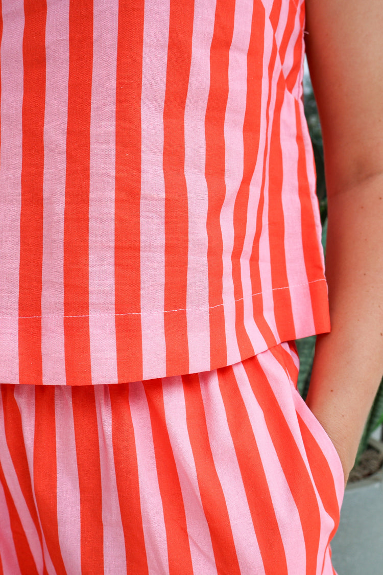 Boardwalk Babe Striped Tank Top