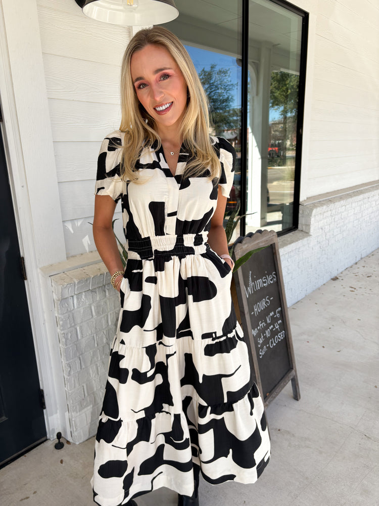 Bistro Bound Tiered Dress