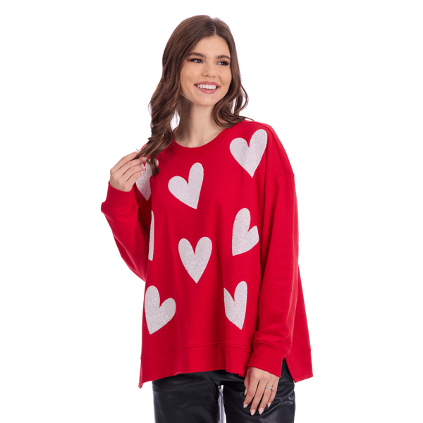 Valentine's Day Sparkle Sweatshirt