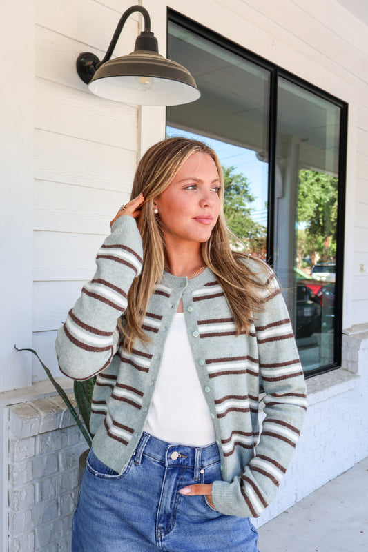 Medina Stripe Cardigan
