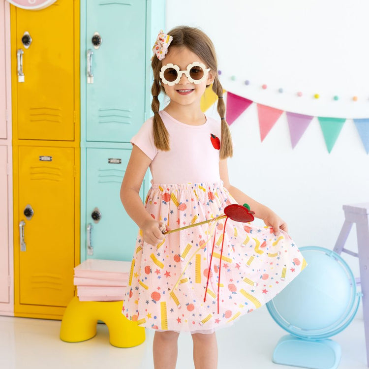 School Days Short Sleeve Tutu Dress