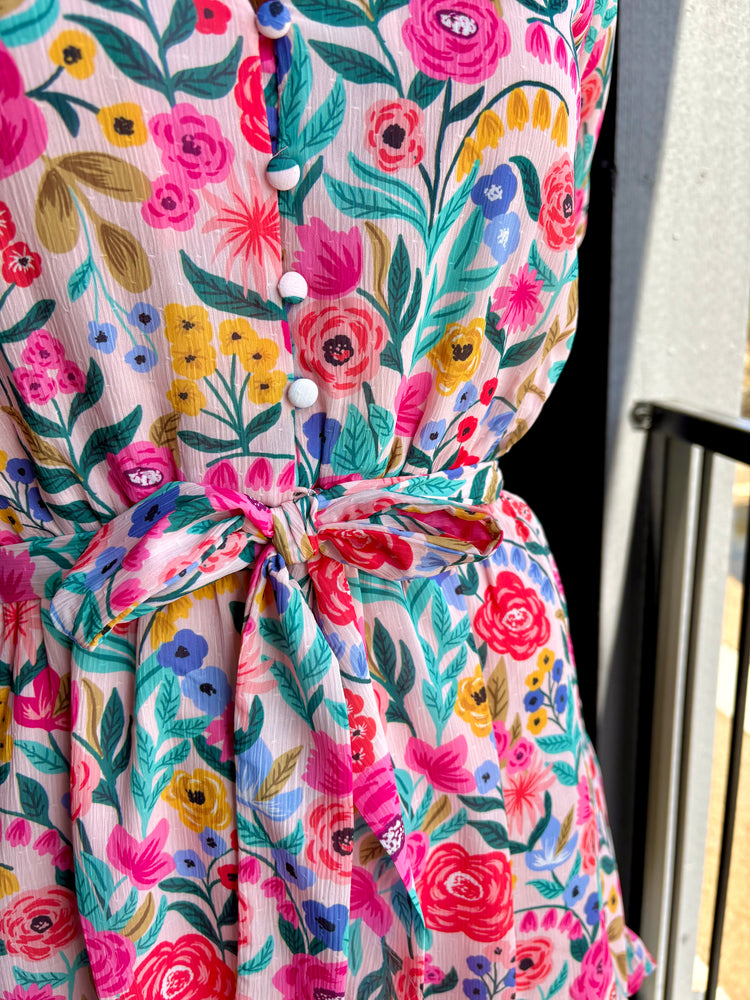 Garden Bloom Ember Romper