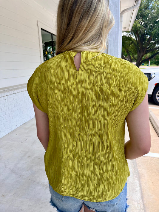 Walking On The Brightside Textured Top
