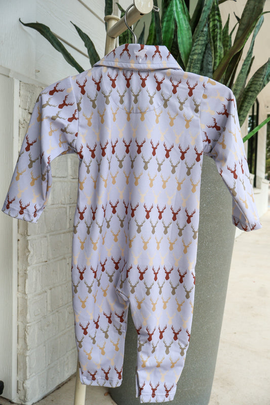 Banks Performance Deer Print Polo Romper