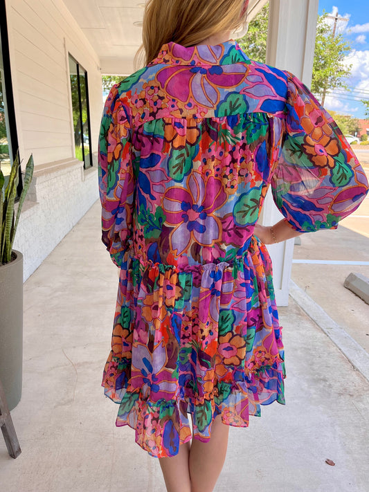 Live a Little Button Up Dress