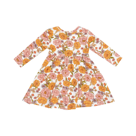 Ambers Floral Twirly L/S Dress