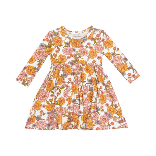 Ambers Floral Twirly L/S Dress