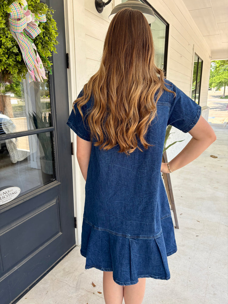 Georgina Mykonos Denim Dress