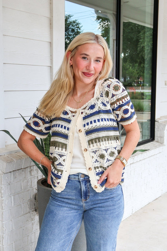 Niva Button-Up Cardigan Sweater
