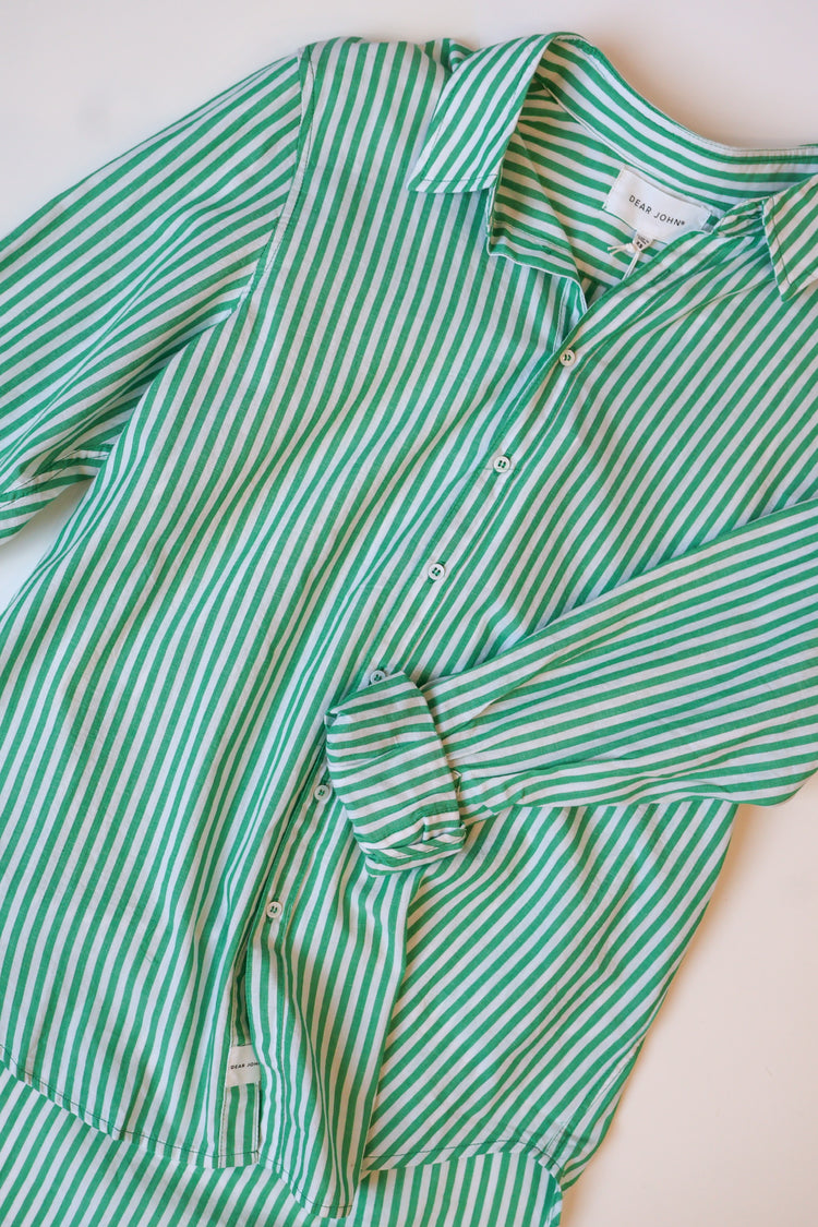 Lolita Green Grass Stripe Top