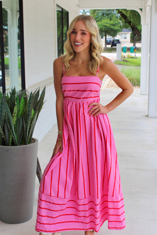 Summer Stunner Flare Midi Dress