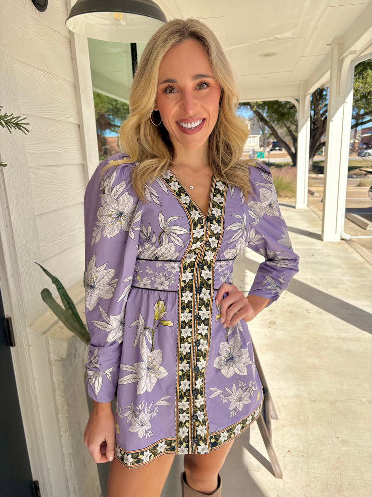 Amethyst Ankara Mini Dress