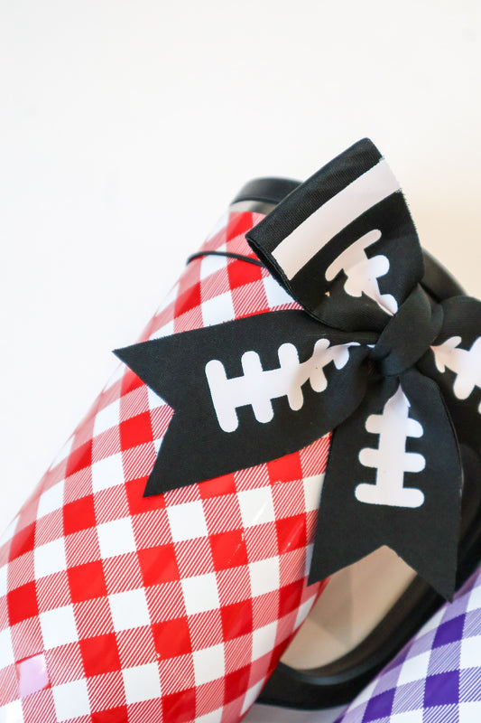 Gameday Gingham Red + Black Mega Mug 30oz