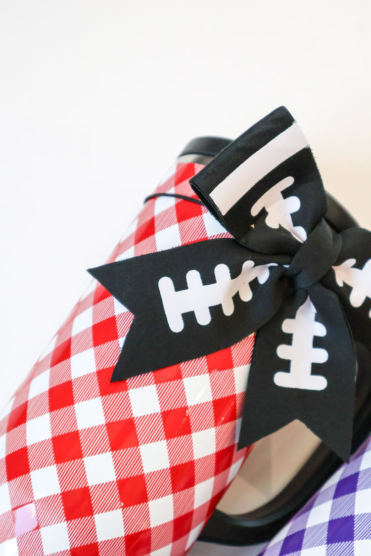 Gameday Gingham Red + Black Mega Mug 30oz