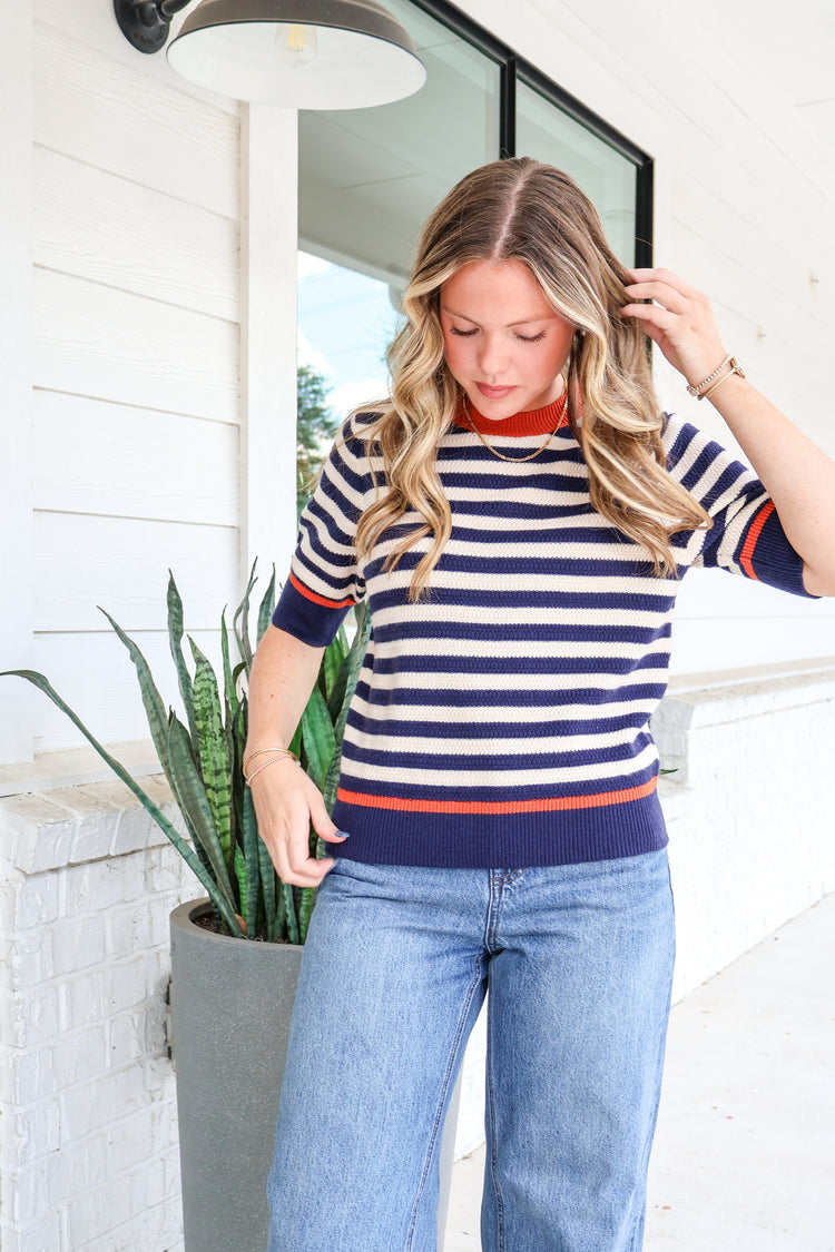 Good Company Striped SS Sweater