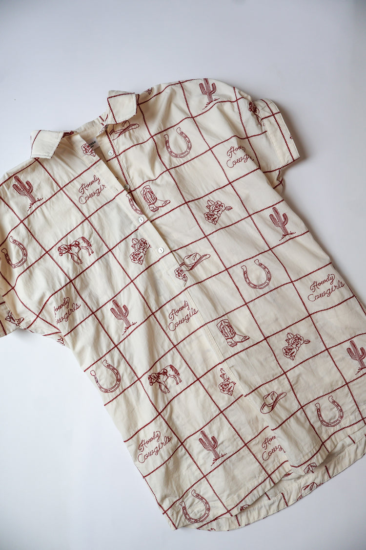 Western Charm Shirt Dress