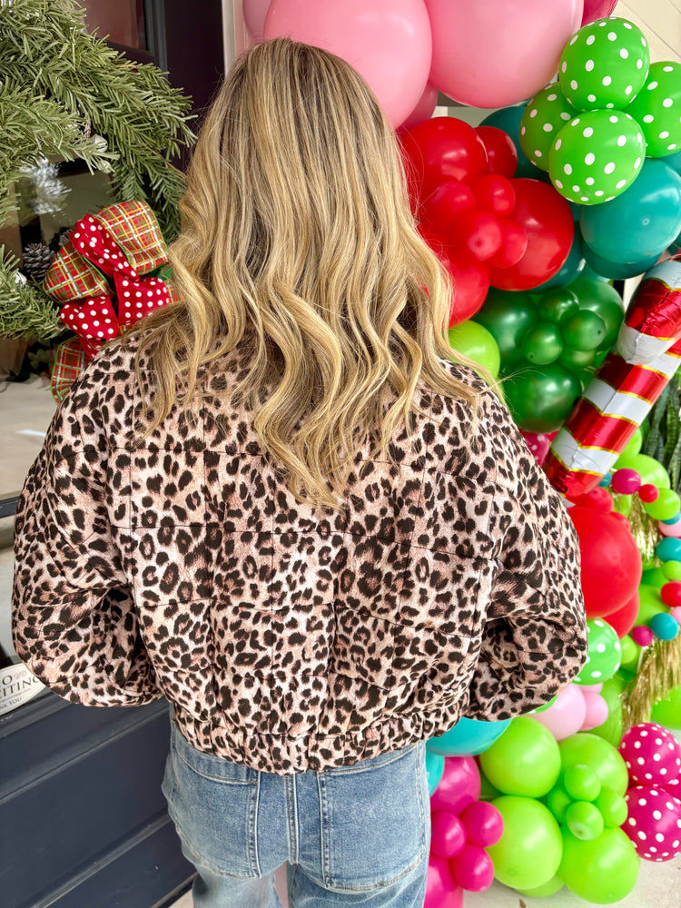 Lissandra Cheetah Crop Jacket