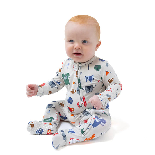 Game Day Zipper Footie