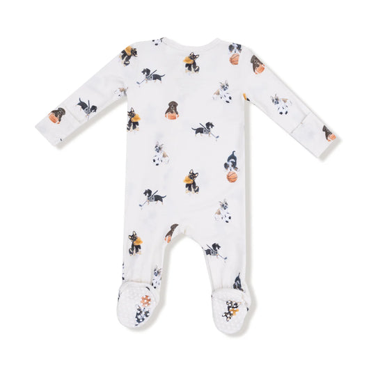 Sporty Puppies Zipper Footie