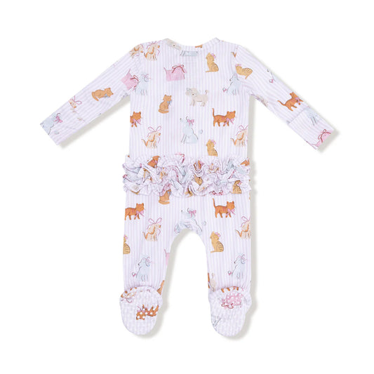 Fancy Pets Zipper Ruffle Back Footie