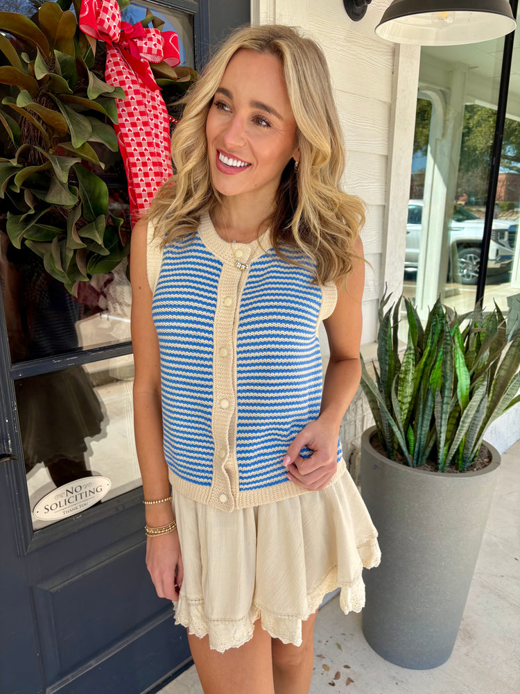 Right On Cue Sweater Vest