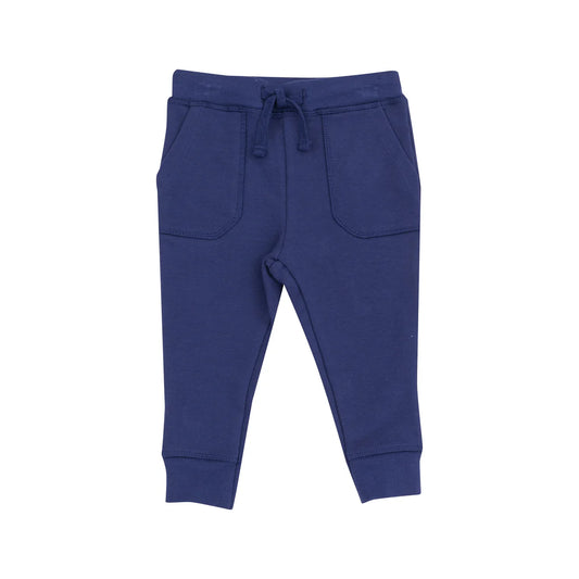French Terry Vintage Indigo Varsity Joggers