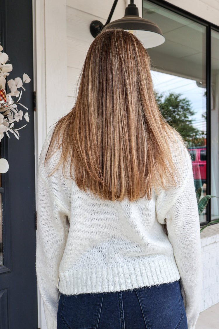 Argyle Intarsia Crew Sweater