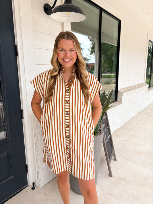 Hook'em Striped Dress