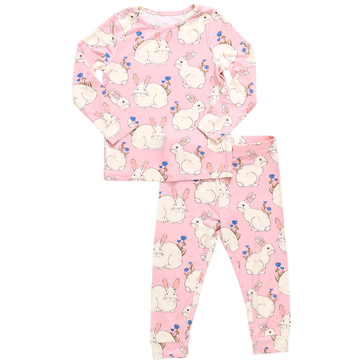 Pink Bunnies Bamboo PJ Set