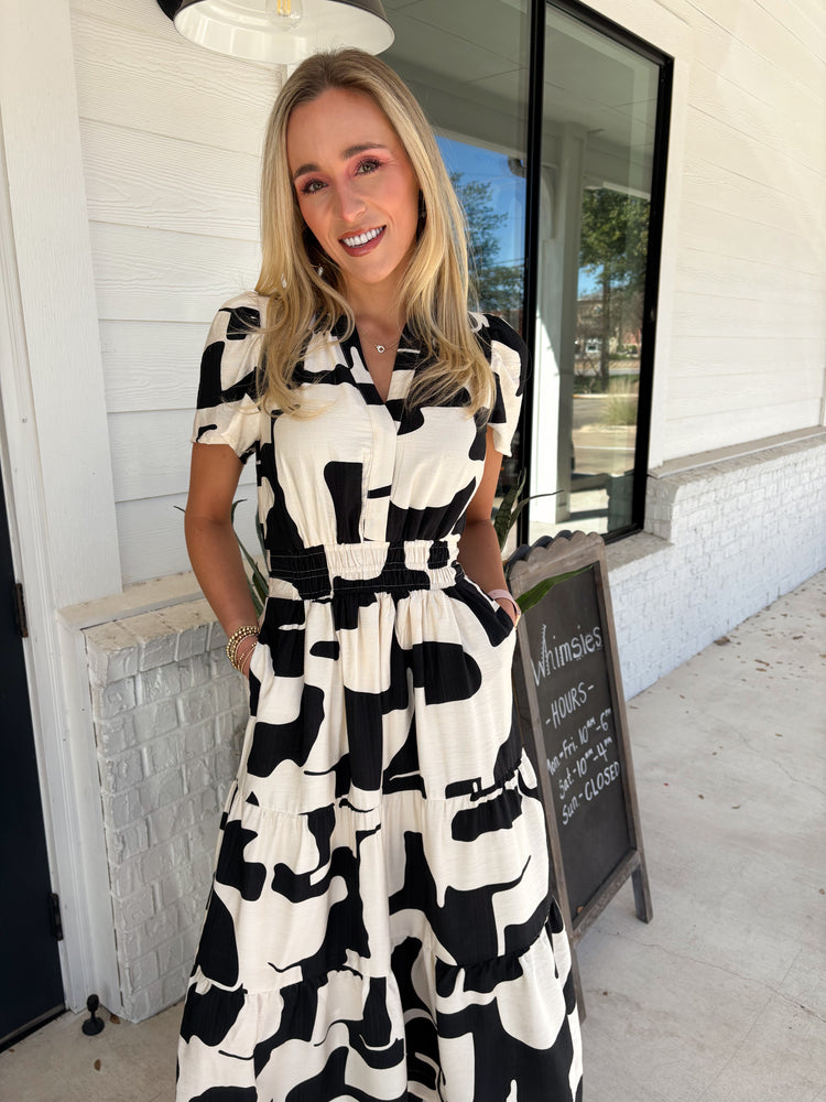 Bistro Bound Tiered Dress